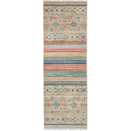 Tappeto Rubin Pakistan Geometrico Beige Blu Turchese Terraco