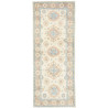 Tappeto Kazak Afghanistan Astratto Crema Beige Azzurro Rosa