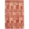Tappeto Barjesta Pakistan Astratto Rosso Arancio Beige Marro