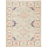 Tappeto Kazak Afghanistan Geometrico Verde Salvia Rosa Cipri