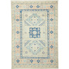 Tappeto Kazak Afghanistan Medaglione Beige Light Blu Celeste