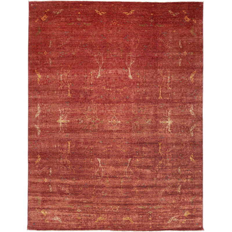 Tappeto Shahi Fine Pakistan Astratto Rosso Terracotta Oro Pa