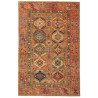 Tappeto Tribal Pakistan Geometrico Terra Cotta Blu Rosso Gia