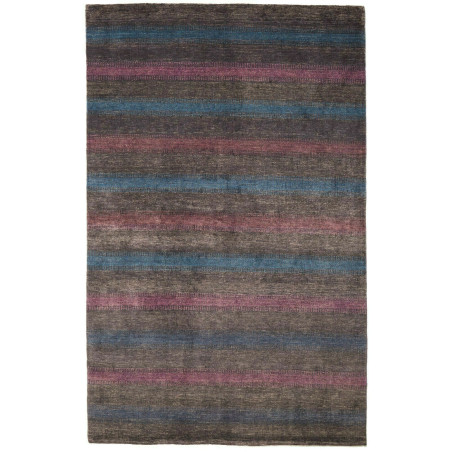 Tappeto Royal Gabbeh Pakistan Astratto Grigio Blu Rosa 162x2