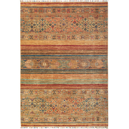 Tappeto Rubin Pakistan Astratto Marrone Beige Terracotta Ros