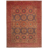Tappeto Mamlouk Pakistan Floreale Rosso Ruggine Blu Grigio O