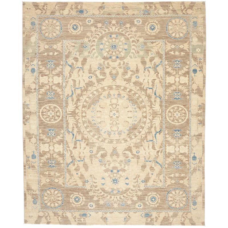 Tappeto Zigler Fine Pakistan Floreale Beige Marrone Azzurro