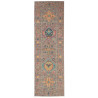 Tappeto Tribal Pakistan Astratto Grigio Arancio Giallo Turch