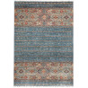 Tappeto Rubin Pakistan Astratto Blu Teal Rosso Terracotta Ru