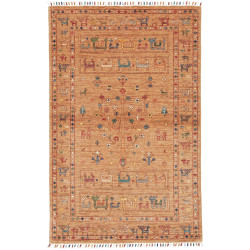 Tappeto Rubin Pakistan Geometrico Ocra Rosso Blu Verde Giall