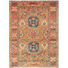 Tappeto Kazak Fine Pakistan Astratto Marrone Oro Blu Terraco