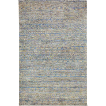 Tappeto Royal Gabbeh Pakistan Astratto Beige Blu Denim Grigi