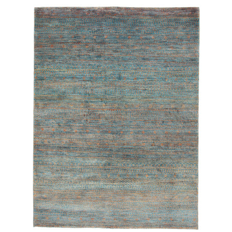 Tappeto Royal Gabbeh Pakistan Astratto Blu Petrolio Terracot