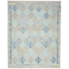 Tappeto Kilim Afghanistan Geometrico Grigio Beige Azzurro Bl