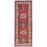 Tappeto Kazak Fine Pakistan Astratto Rosso Rubino Blu Notte