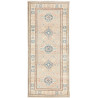 Tappeto Kazak Afghanistan Astratto Beige Grigio Chiaro Azzur