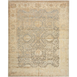 Tappeto Zigler Fine Pakistan Floreale Grigio Blu Beige Oro 2