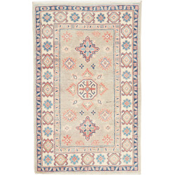 Tappeto Kazak Afghanistan Astratto Beige Blu Corallo Crema 7