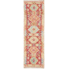 Tappeto Kilim Afghanistan Geometrico Rosso Terracotta Beige