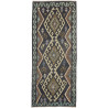 Tappeto Kilim Afghanistan Astratto Grigio Scuro Beige Verde