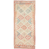 Tappeto Kilim Afghanistan Geometrico Terracotta Crema Blu Ve