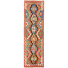 Tappeto Kilim Afghanistan Astratto Rossetto Terracotta Blu Z