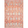 Tappeto Kilim Afghanistan Astratto Arancio Terracotta Rosso