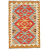 Tappeto Kilim Afghanistan Geometrico Arancione Terracotta Az