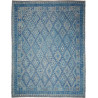 Tappeto Kilim Afghanistan Astratto Blu Azzurro Grigio 257x33