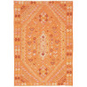 Tappeto Kilim Afghanistan Geometrico Arancione Pesca Legno D