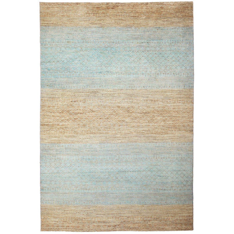 Tappeto Royal Gabbeh Pakistan Astratto Beige Sabbia Azzurro