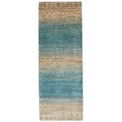 Tappeto Royal Gabbeh Pakistan Geometrico Blu Petrolio Sabbia