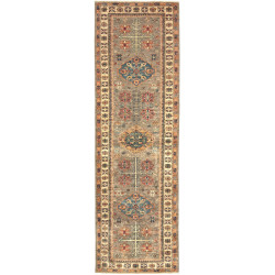 Tappeto Kazak Fine Pakistan Geometrico Grigio Taupe Terracot