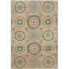 Tappeto Mamlouk Pakistan Geometrico Grigio Beige Celeste Cor