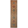 Tappeto Kazak Fine Pakistan Astratto Ocra Blu Petrolio Rosso