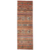 Tappeto Samarkand Pakistan Astratto Terracotta Blu Teal Beig