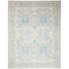 Tappeto Malka Pakistan Floreale Azzurro Chiaro Grigio Blu Tu