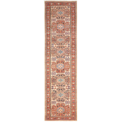 Tappeto Kazak Fine Pakistan Geometrico Crema Beige Rosso Ter