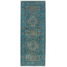 Tappeto Mamlouk Pakistan Geometrico Blu Petrolio Oro Beige 7