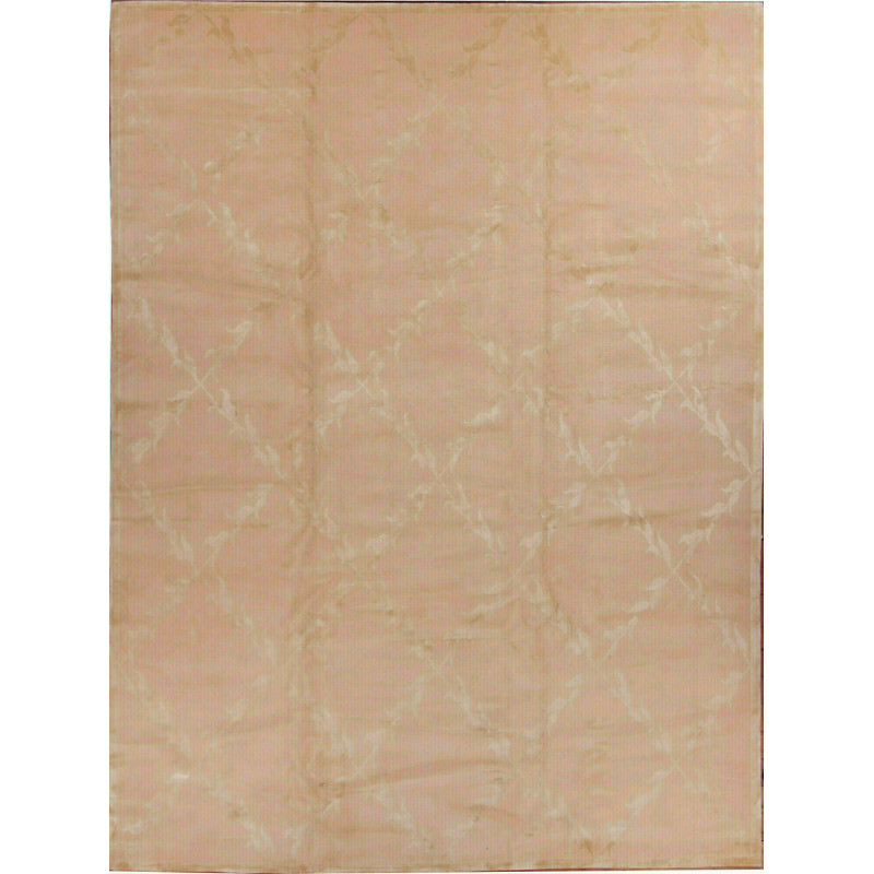 Tappeto Kathmandu Nepal Floreale Rosa Pesca Ecrù 260x350 Cm