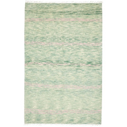 Tappeto Gabbeh Marrakech Pakistan Astratto Verde Menta Rosa