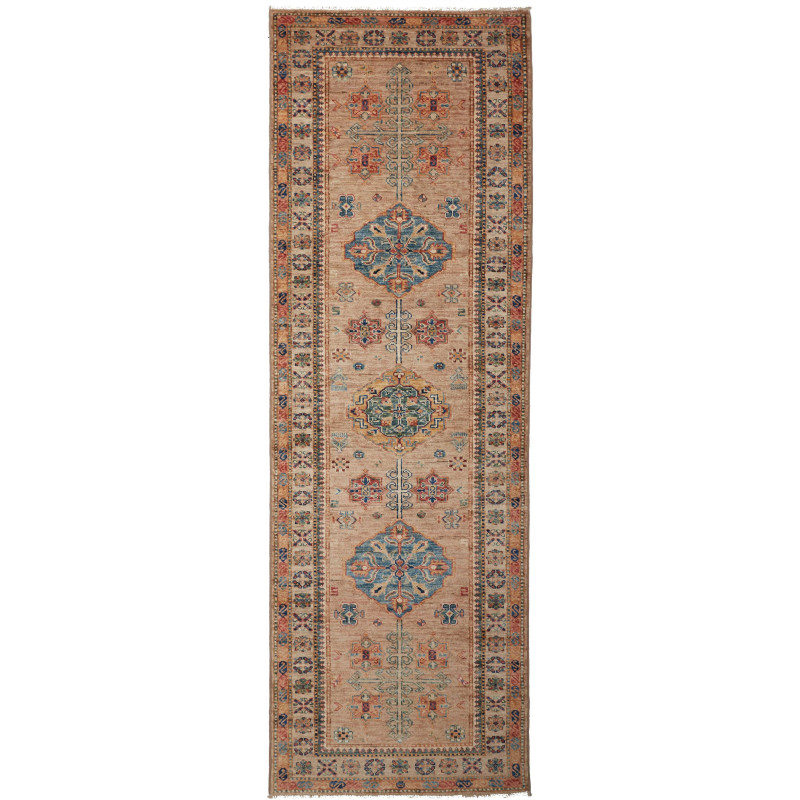 Tappeto Kazak Fine Pakistan Astratto Beige Sabbia Marrone Ch