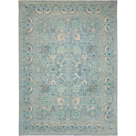 Tappeto Zigler Extra Fine Pakistan Floreale Azzurro Acqua Cr