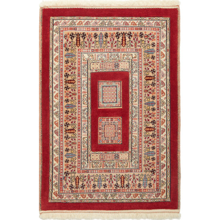 Tappeto Nimbaft Persia Geometrico Rosso Beige 80x116 Cm