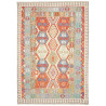 Tappeto Kilim Afghanistan Astratto Arancio Terracotta Azzurr