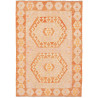Tappeto Kilim Afghanistan Astratto Arancio Terra Avorio Chia