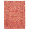 Tappeto Kilim Afghanistan Geometrico Rosa Arancio Corallo Cr