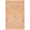 Tappeto Kilim Afghanistan Geometrico Pesca Arancio Crema Ros