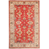 Tappeto Kazak Fine Pakistan Astratto Rosso Beige 202x307 Cm