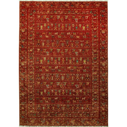 Tappeto Rubin Pakistan Geometrico Rosso Multicolore 244x342